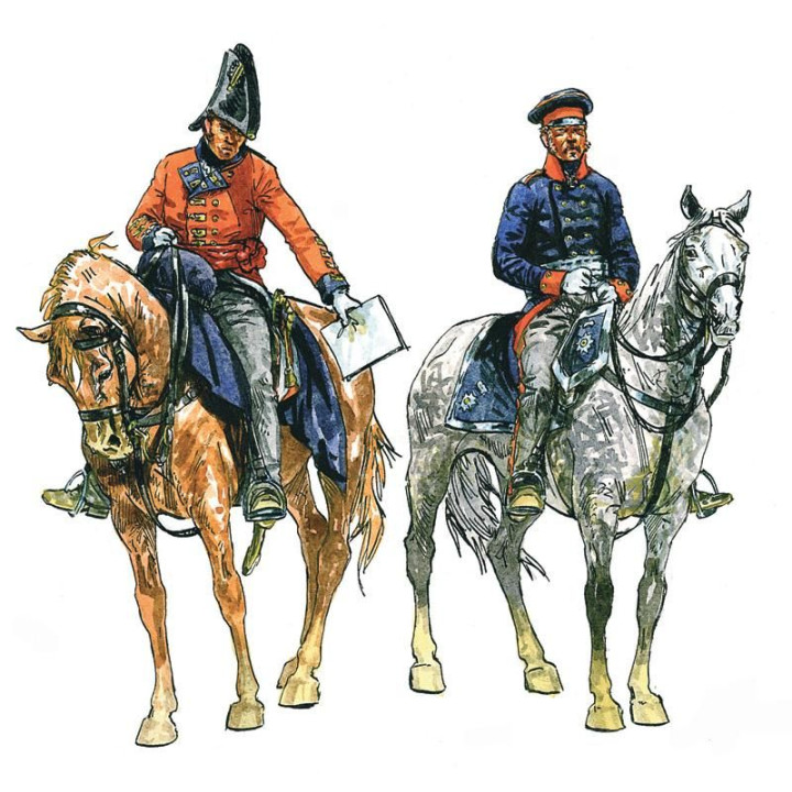 Model Kit figurky 6065 - BRITISH & PRUSSIAN GENERAL STAFF (NAP.WARS) (1:72)
