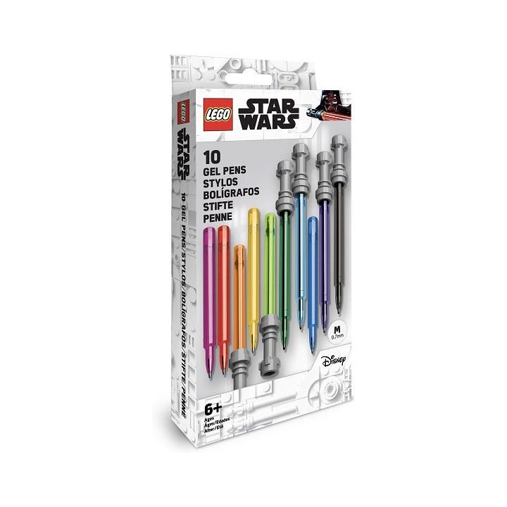 LEGO Star Wars set gelových per, světelný meč - 10ks