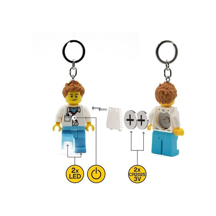 LEGO svítící klíčenka - Iconic Doktor