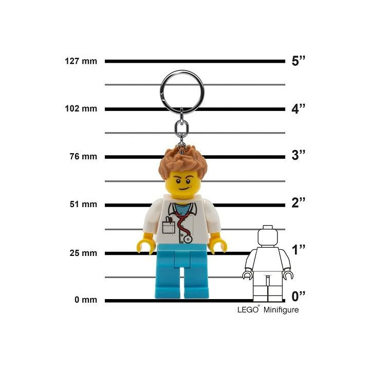 LEGO svítící klíčenka - Iconic Doktor