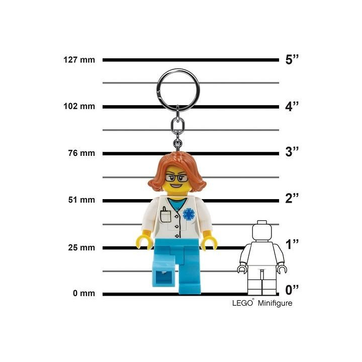 LEGO svítící klíčenka - Iconic Doktorka