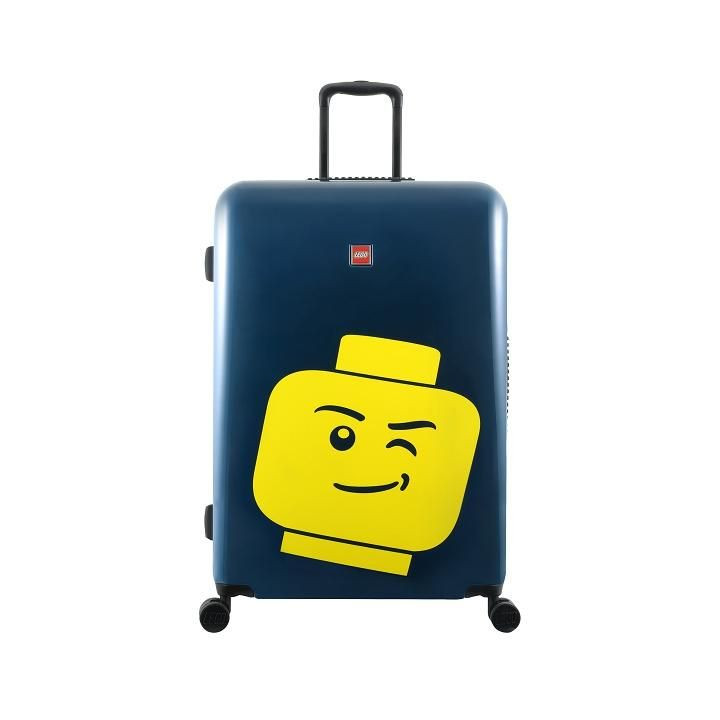 LEGO Luggage Cestovní kufr Minifigure Head 28" - námořnická modř