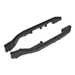 RC10B6.4 FT plastové bočnice šasi, Carbon, 1 pár