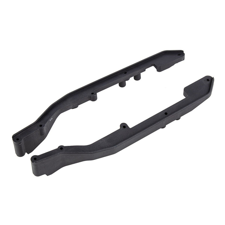 RC10B6.4 FT plastové bočnice šasi, Carbon, 1 pár