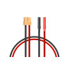 Nabíjecí kabel (reduce) pro nabíječky s výstupním konektorem XT60 k nabíjení s původními nabíjecími kabely s 4mm banánky. Délka 7cm, 14AWG.