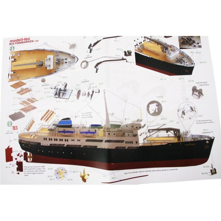 Modell-Tec MS Finnmarken 1:60 kit