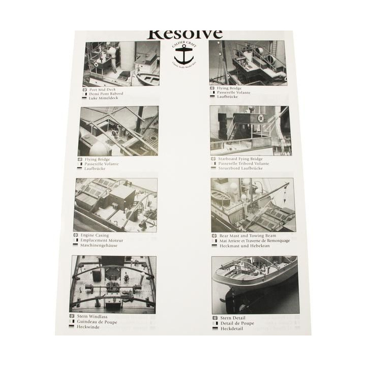 CALDERCRAFT Resolve zaoceánský parník 1:48 kit