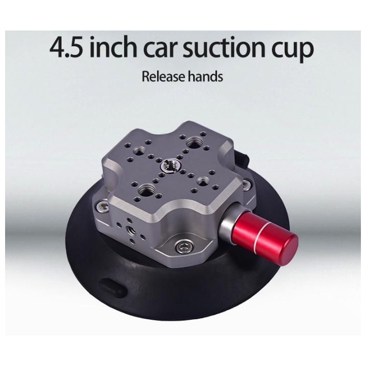 CNC Quick Release Vehicle Suction Mount (4.5inch) Titanium