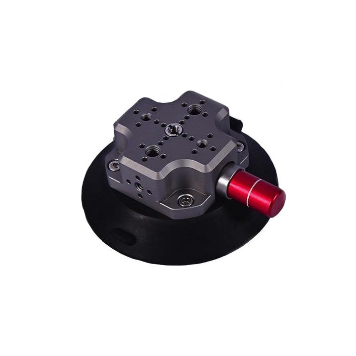CNC Quick Release Vehicle Suction Mount (6inch) Titanium