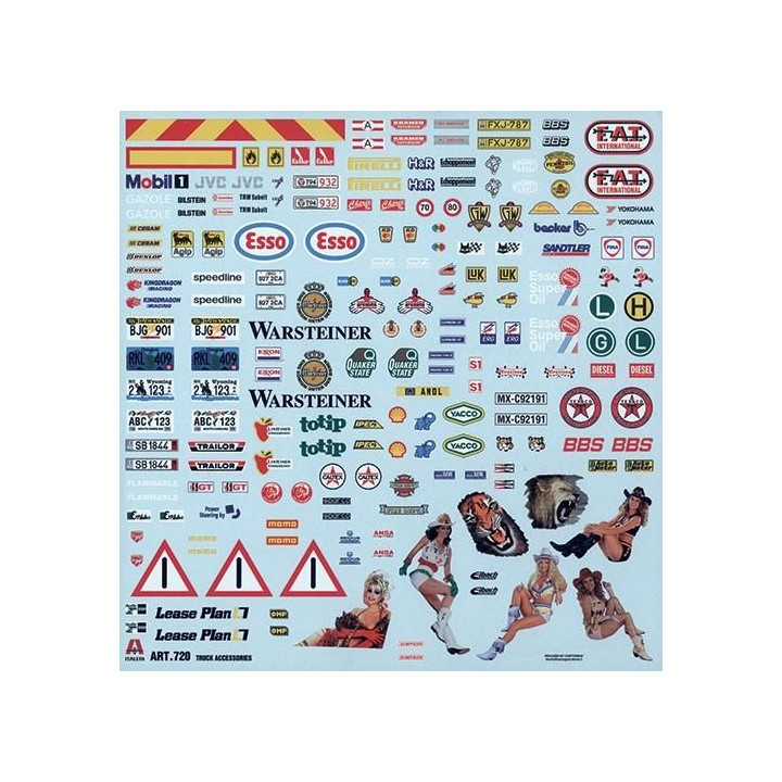 Model Kit doplňky 0720 - TRUCK ACCESSORIES (1:24)