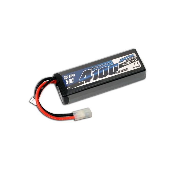 ANTIX by LRP 4100mAh - 11.1V - 50C LiPo Car Stickpack Hardcase - TAMIYA konektor