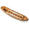 Stavebnice modelu lodi Vanguard Models - Pinnace člun v měřítku 1:64. Délka modelu lodi je 126mm, stavba převážně ze dřeva s drobnými doplňky, součástí je i stavební plán. Obrazový manuál krok za krokem.