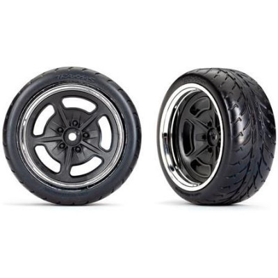Traxxas kolo 1.9", disk chomovaný, pneu Reponse (zadní) (2)