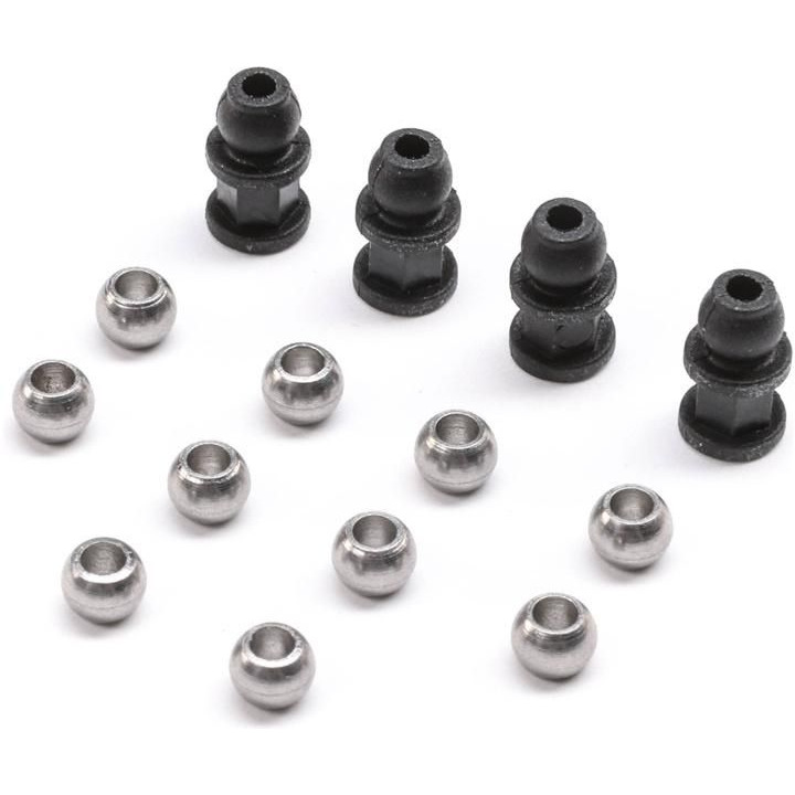 Losi kuličky kulových čepů, držáky tlumičů: Mini JRX2