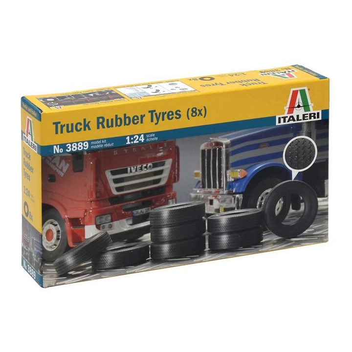 Model Kit doplňky 3889 - TRUCK RUBBER TYRES (8x) (1:24)