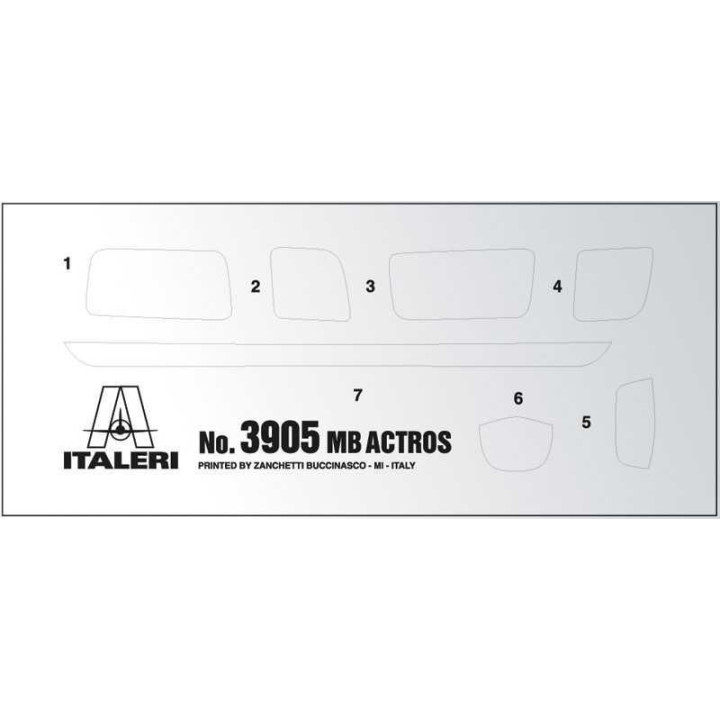 Model Kit truck 3905 - Mercedes Benz Actros MP4 Gigaspace (1:24)