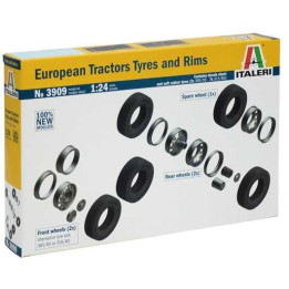 Model Kit doplňky 3909 - EUROPEAN TYRES and RIMS (1:24)