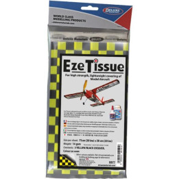 Eze Tissue potahovací papír 14g/m2 75x50cm kostkovaný žluto-černý (3ks)