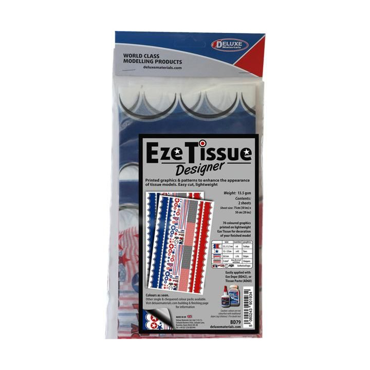 Eze Tissue potahovací papír 13.5g/m2 75x50 se vzory (2ks)