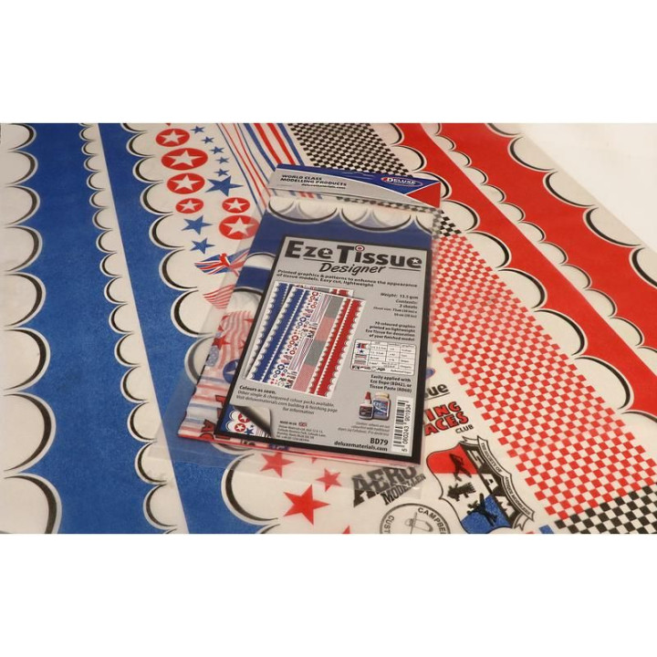 Eze Tissue potahovací papír 13.5g/m2 75x50 se vzory (2ks)