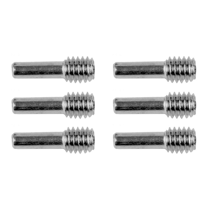 Ocelové šroubovatelné čepy, M4x12mm, 6 ks.