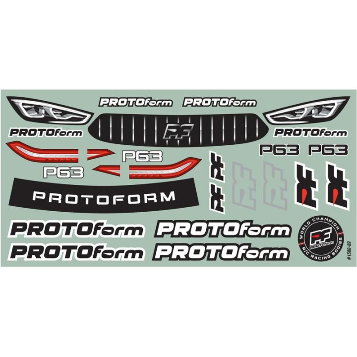 PROTOform karosérie 1:10 P63 Light (On-road šířka 190mm)