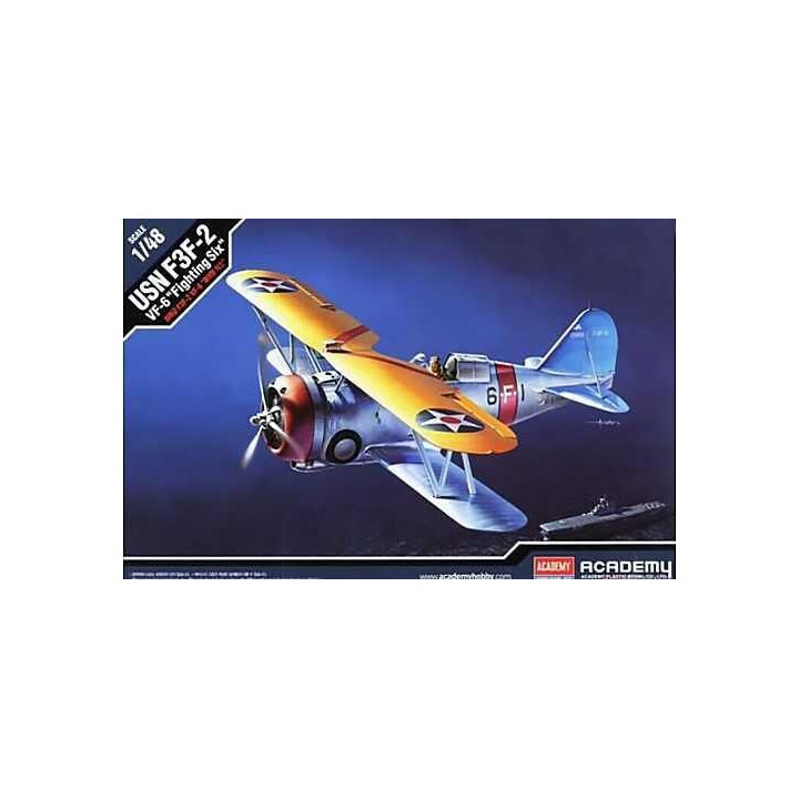 Model Kit letadlo 12326 - USN F3F-2 VF-6 "FIGHTING SIX" (1:48)