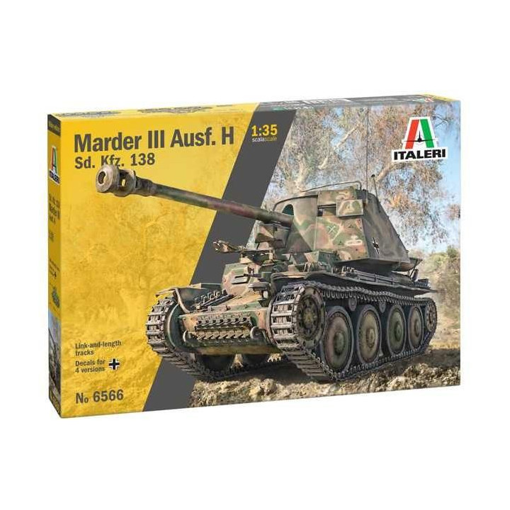 Model Kit military 6566 - Sd.Kfz 138 Ausf. H Marder III with crew (1:35)