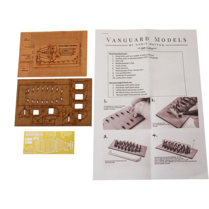 Vanguard Models Kutter člun 18" 1:64 kit