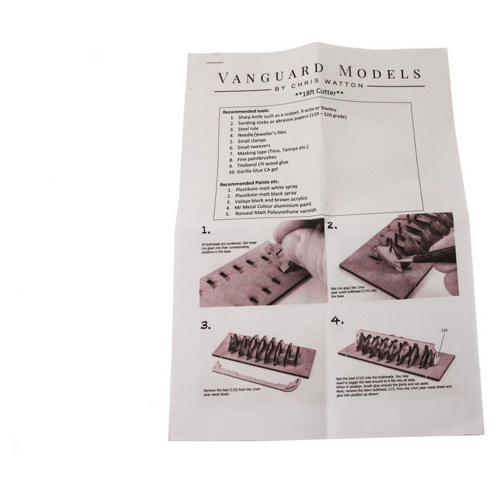 Vanguard Models Kutter člun 18" 1:64 kit