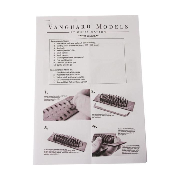 Vanguard Models Launch člun 26" 1:64 kit