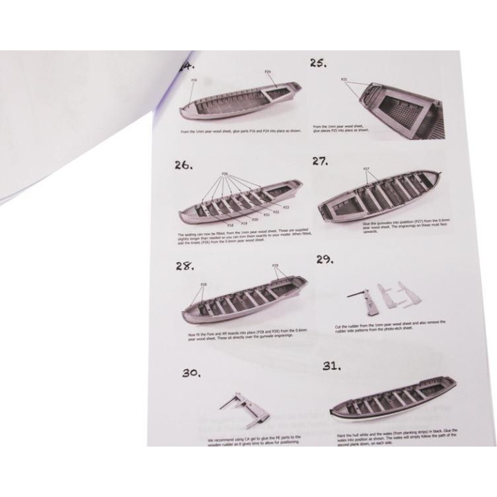 Vanguard Models Pinnace člun 28" 1:64 kit