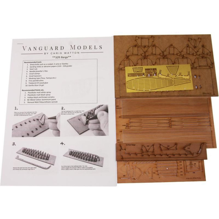 Vanguard Models Barge člun 32" 1:64 kit