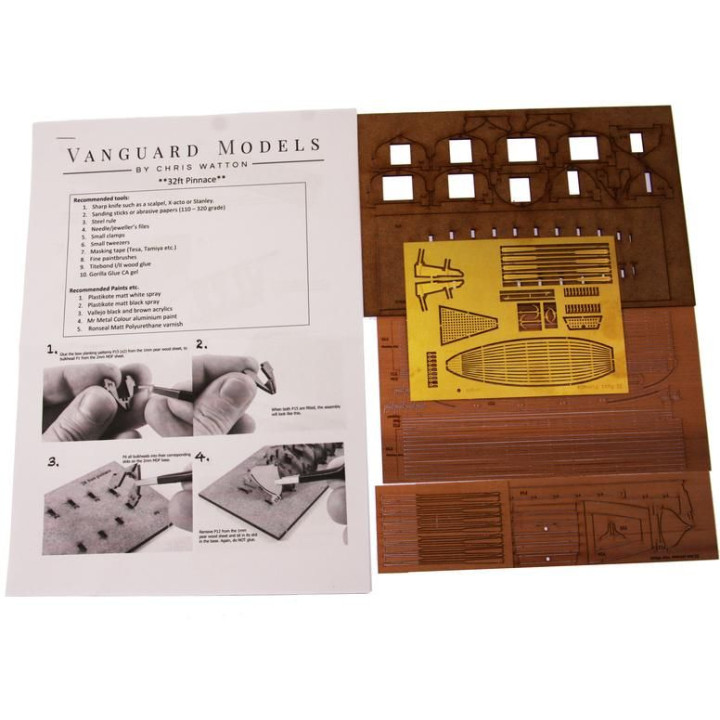 Vanguard Models Pinnace člun 32" 1:64 kit