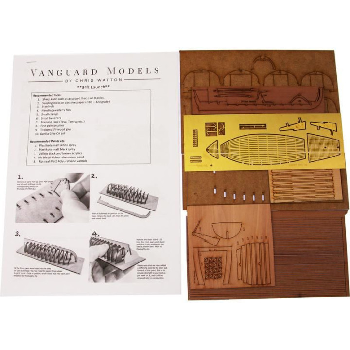 Vanguard Models Launch člun 34" 1:64 kit