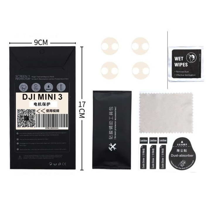 DJI MINI 3 Pro / Mini 2/SE - transparentní chrániče motoru