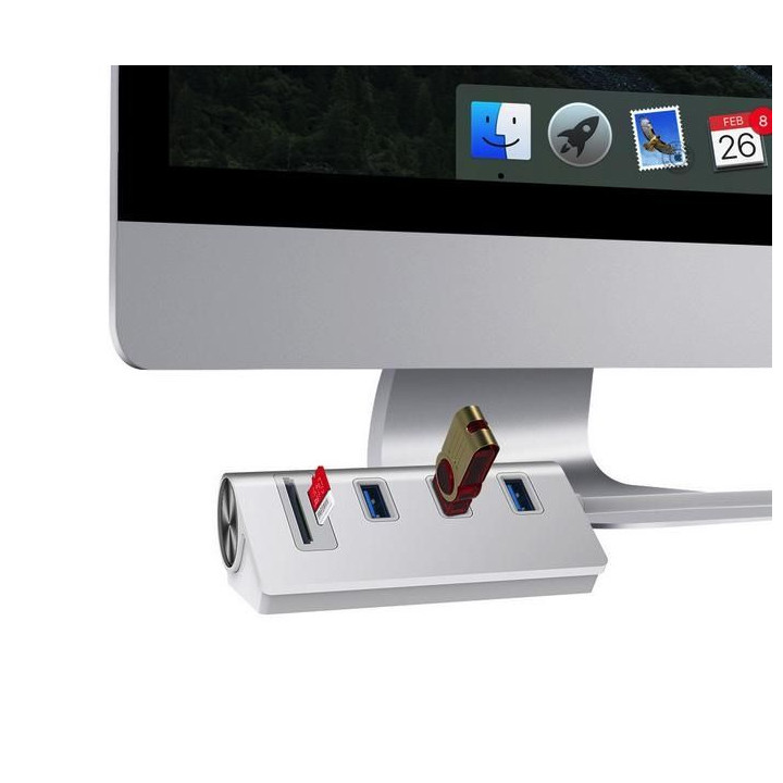 5in1 Aluminum Alloy Docking Station / Card Reader (USB 3.0)