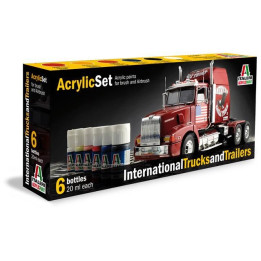 Sada akrylových barev 435AP - INTERNATIONAL TRUCKS & TRAILERS 6 ks