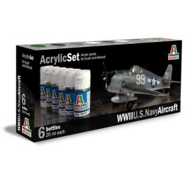 Sada akrylových barev 439AP - WWII U.S. NAVY AIRCRAFT 6 ks