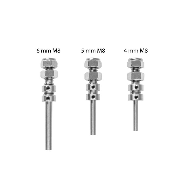 Hřídel kola 6mm M8 (2ks)