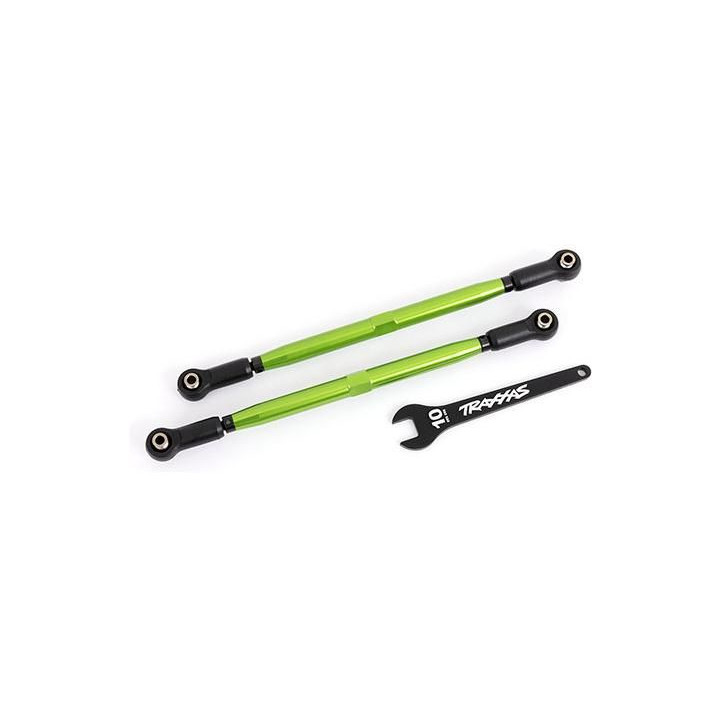 Traxxas spojovačka řízení hliníková zelená (2) (pro NO7895)