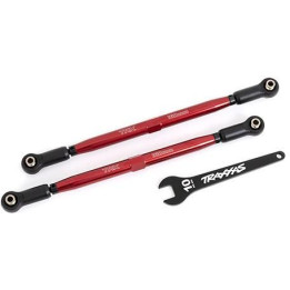 Traxxas spojovačka řízení hliníková červená (2) (pro NO7895)