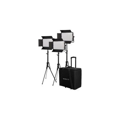 Kit Nanlite 3 light kit 900CSA w/Trolley Case &amp, Light Stand