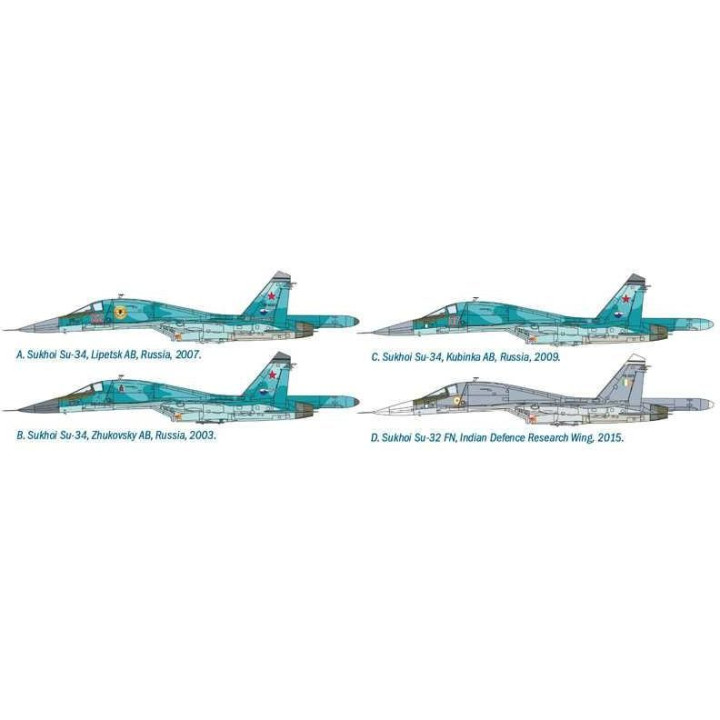 Model Kit letadlo 1379 - SUKHOI SU-34/SU-32 FN (1:72)