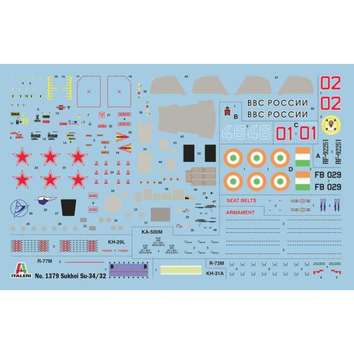 Model Kit letadlo 1379 - SUKHOI SU-34/SU-32 FN (1:72)