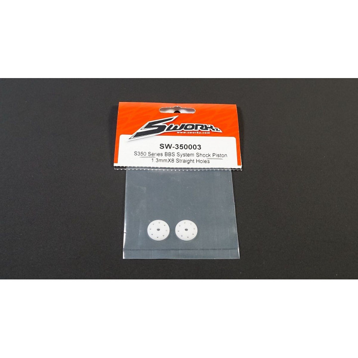 SWORKz BBS System pístníce olejového tlumiče 1,3mm x8, rovné, 2 ks.