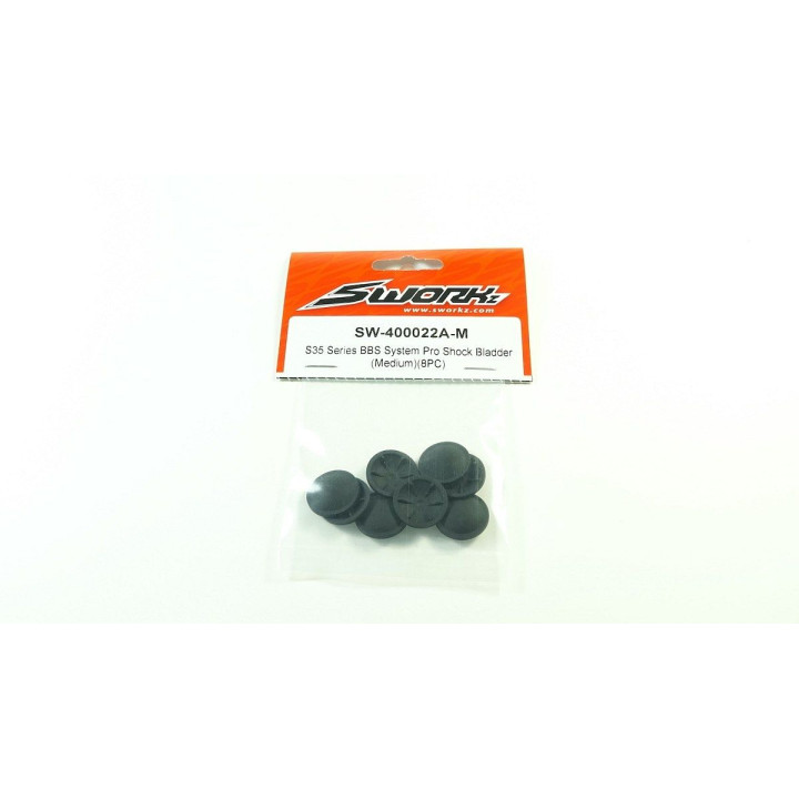 SWORKz S350/S350T BBS System vrchní membrány olejových tlumičů, MEDIUM, 8 ks