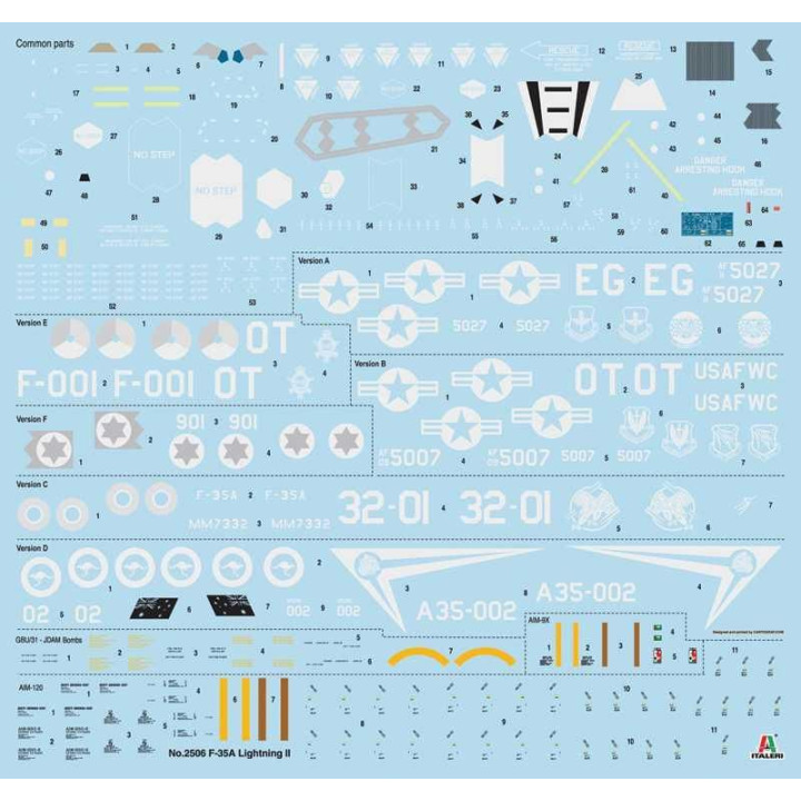 Model Kit letadlo 2506 - F-35A LIGHTNING II (1:32)