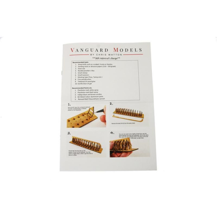 Vanguard Models admirálský člun 36" 1:64 kit