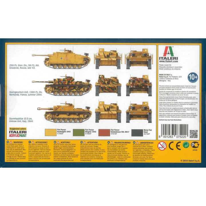 Fast Assembly tanky 7522 - STURMGESCHUTZ III (1:72)